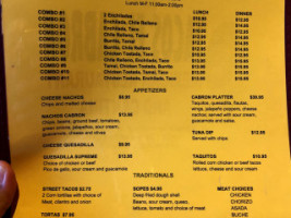 Tacos El Cabron Llc menu