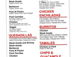 Los Dos Bros Food Truck menu