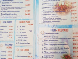 Mariscos Don Beto menu