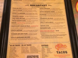 Casa Garcia's Round Rock menu