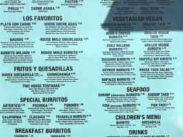 Azul Tequila Taqueria menu