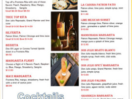 La Frontera Catering menu