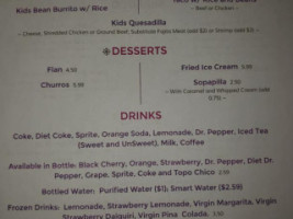 Loca Rosa menu