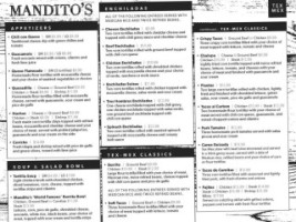 The Original Mandito's menu