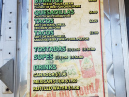 Taqueria Lupe menu