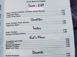 Los Nopalitos menu