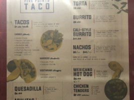 Cheap Charlie's Taco Shop menu