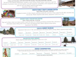 Ymca Of The Rockies Snow Mountain Ranch menu