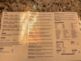 Bella's Pizzeria menu