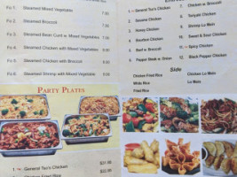 Dragon's Chinese Grill menu