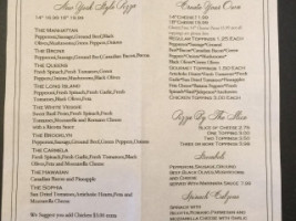 Janino's Pizza menu