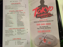 Tokyo Steakhouse Sushi And menu