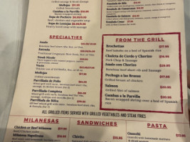 Saldivia's South American Grill menu