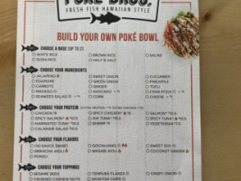 Poke Bros. menu