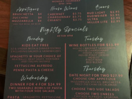 Ivett's Italian Grill menu