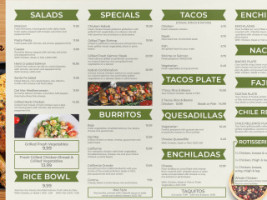 La Fogata Healthy Mexican Grill menu