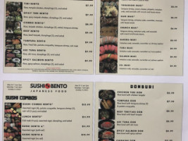 Sushi Bento menu