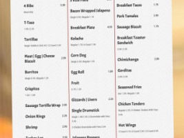 Tex Best Travel Center-exxon menu