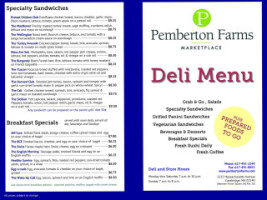 Pemberton Farms Marketplace menu