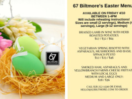 67 Biltmore Downtown Eatery Catering menu