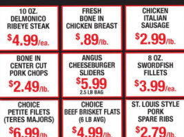 Triano's Meat Market menu