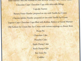 The Pompano menu