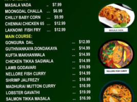 Banana Leaf Indian Cuisine menu