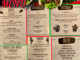 Anabella's menu