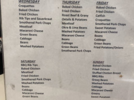 Big Momma's Soul Kitchen menu