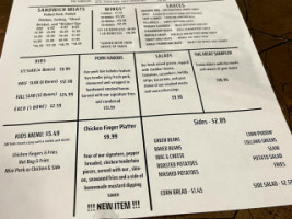 Steve Tammy's Tavern menu