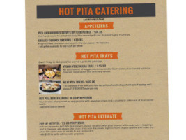 Hot Pita menu