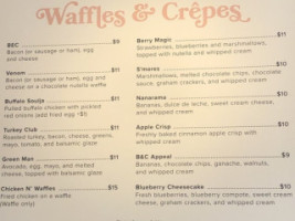 Sweetbakes Cafe menu