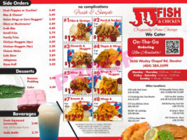 Jj Fish Chicken menu