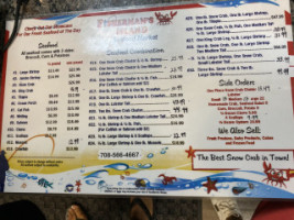 Fisherman's Island menu