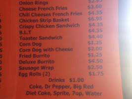 Debbie's Place menu