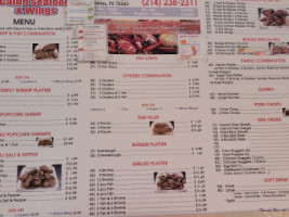 Tj Cajun Seafood Wings menu