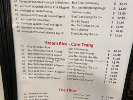 Pho Lee menu