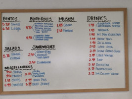 Earl's menu