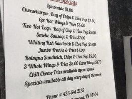 Ridgedale Corner Market &cafe menu