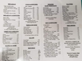 Town Country Deli Grill menu