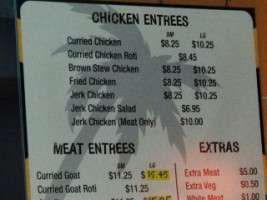 Tropicana Eatery menu