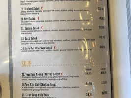 Thai Corner menu