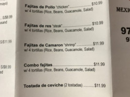 Carniceria Tepic menu