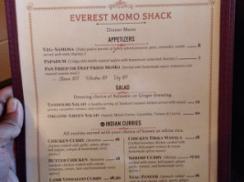 Everest Momo Shack menu