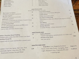 Clyde's Table And Tavern menu