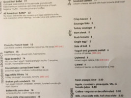 Cafe 325 menu