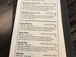 Bruz Beers menu