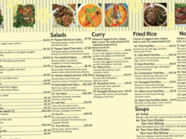 Laos/thai Foods menu