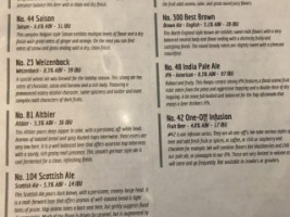 Hoops Brewing Company menu