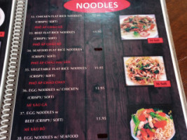 Pho Ngon menu